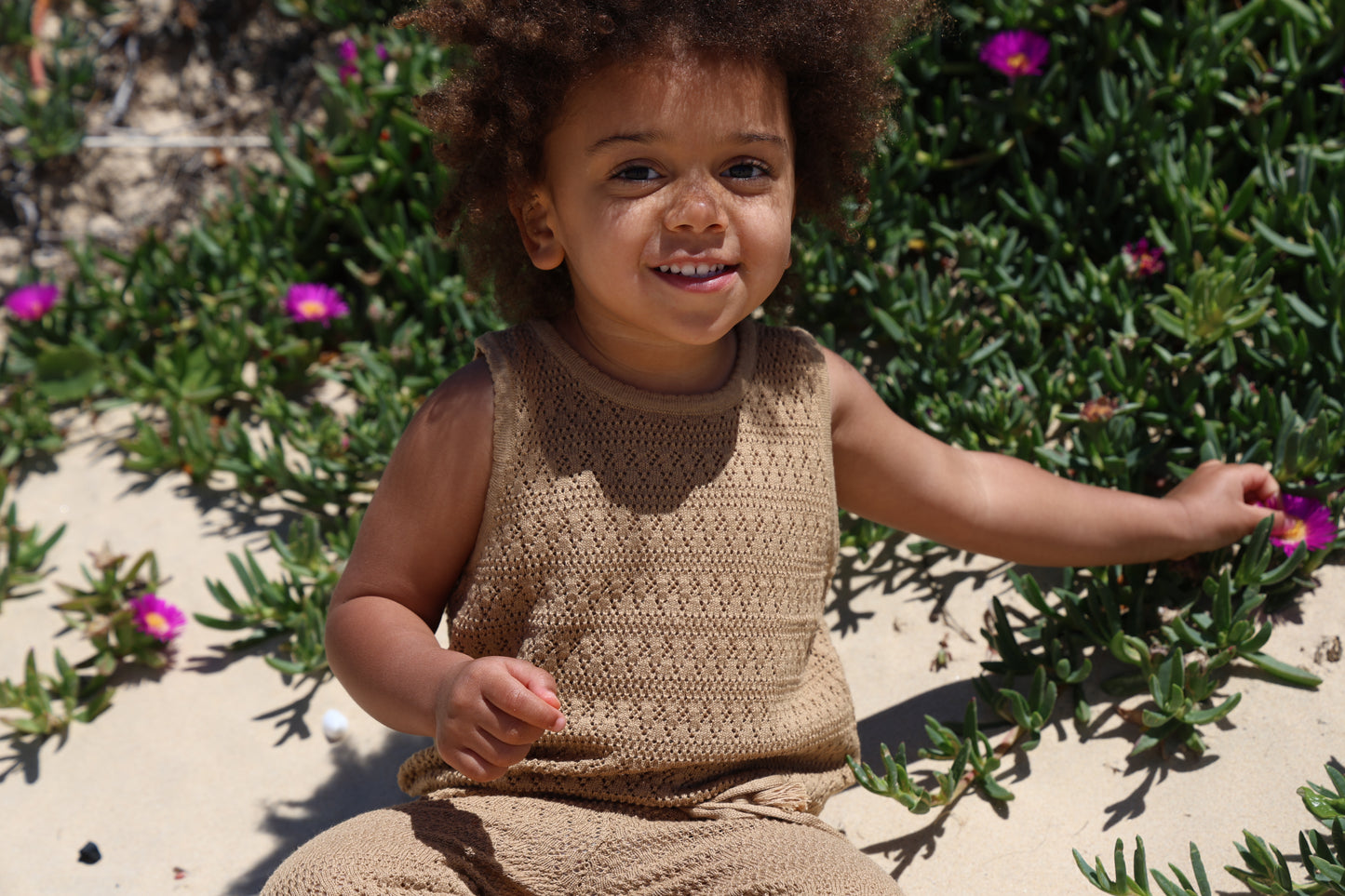 Knitted girls set