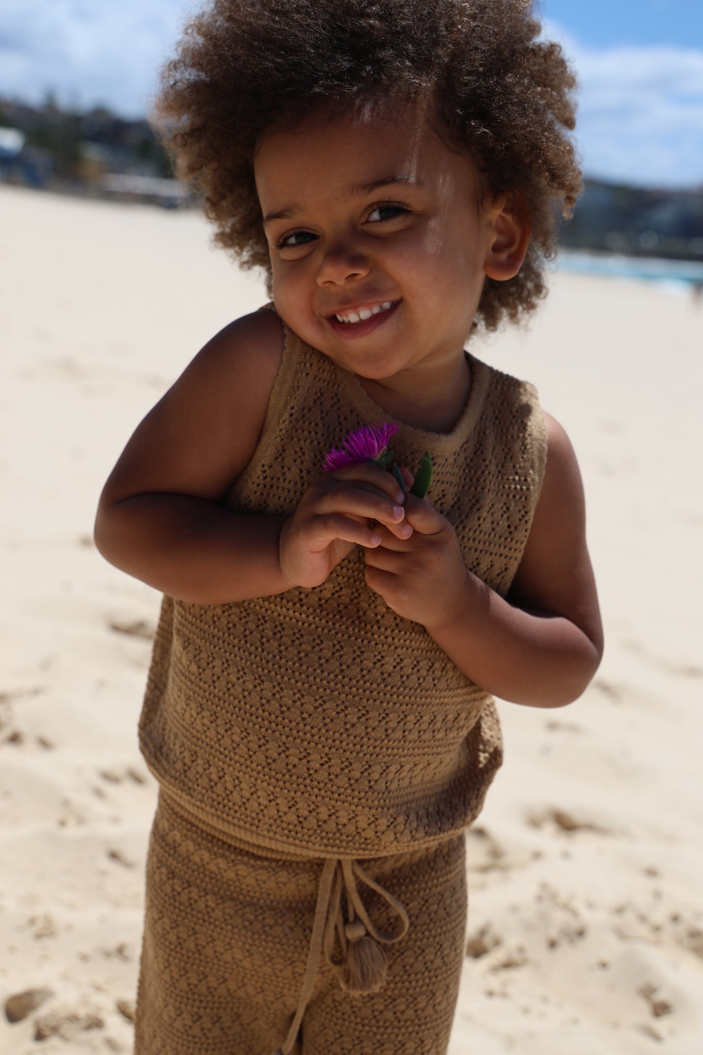 Knitted girls set
